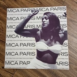 Mica Paris Contribution 1990 Promo Flat Album Poster 12x12 Island Records D/S